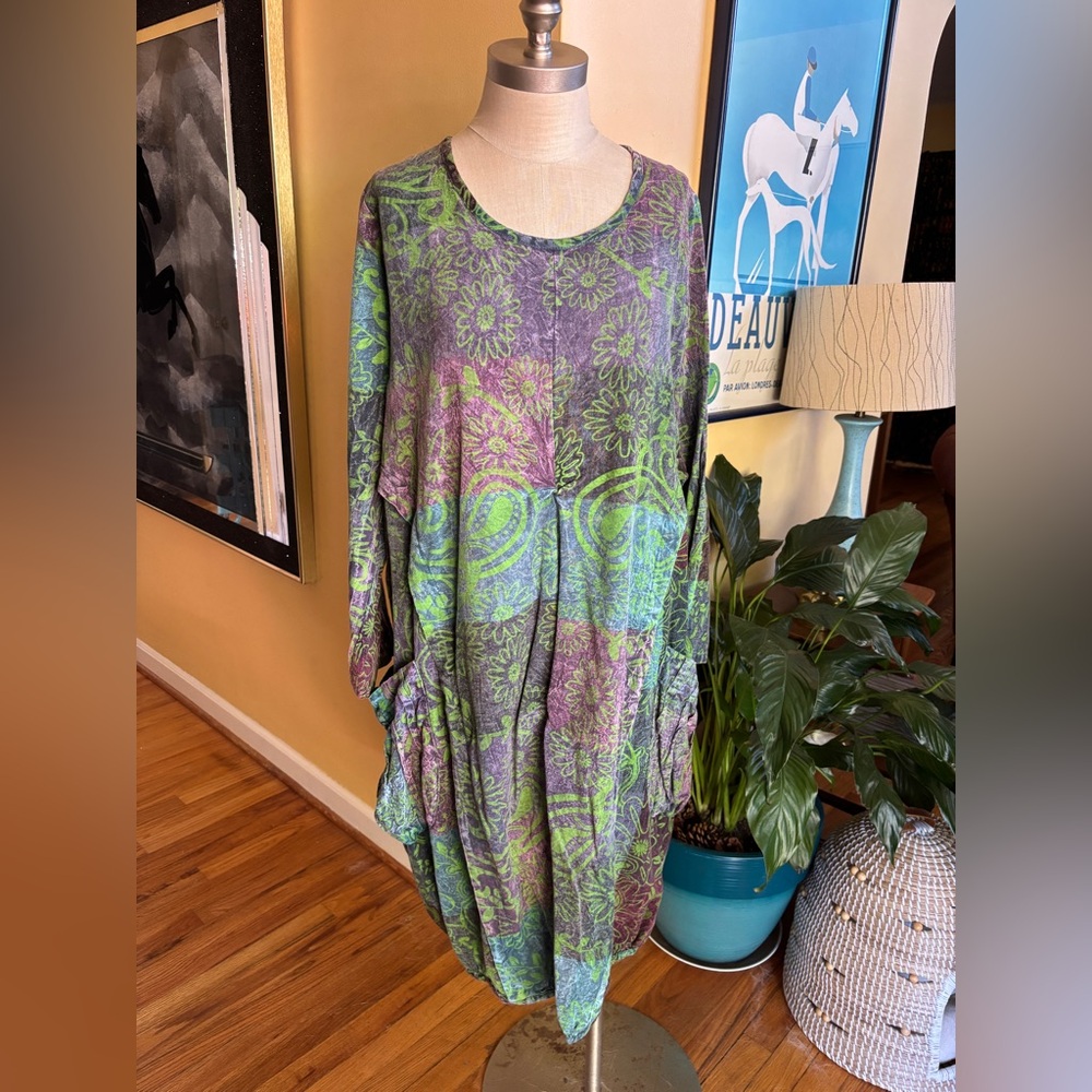 vintage cotton artsy dress